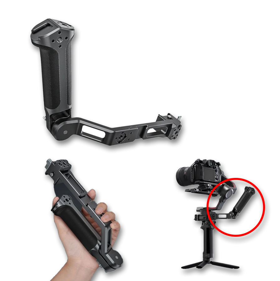 Poignée de stabilisateur DJI en alliage d’aluminium – Ajustable et portable