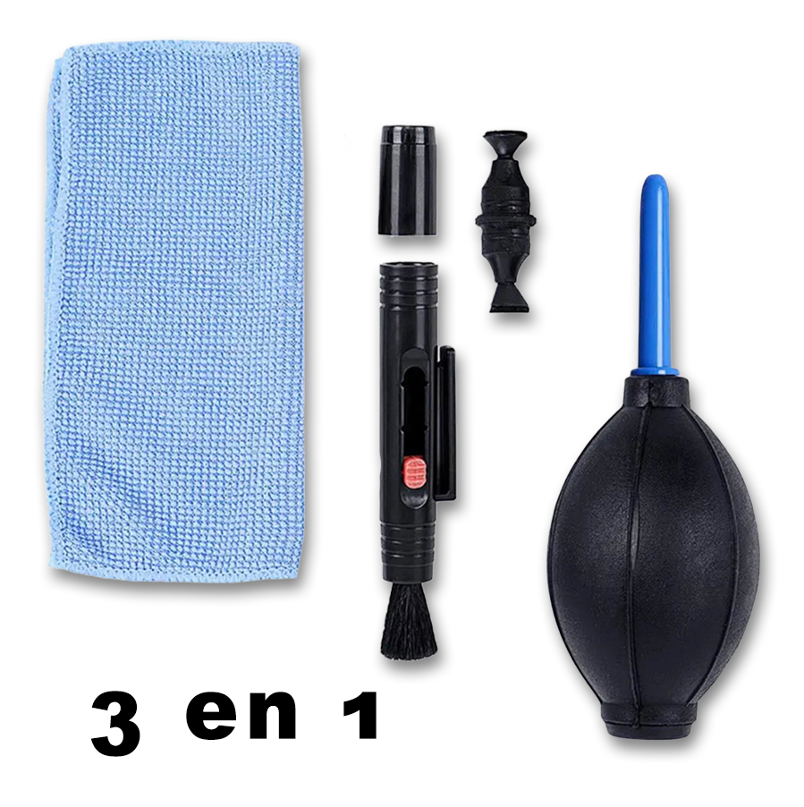 Kit de Nettoyage 3-en-1 pour Appareils Photo